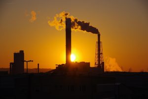 factory, nature, chimney, industry, smoke, smog, sunrise, chimney smoke, sun, refinery, industrial, chimneys, brown industry